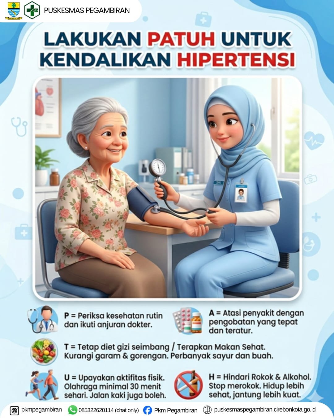 LAKUKAN PATUH UNTUK KENDALIKAN HIPERTENSI