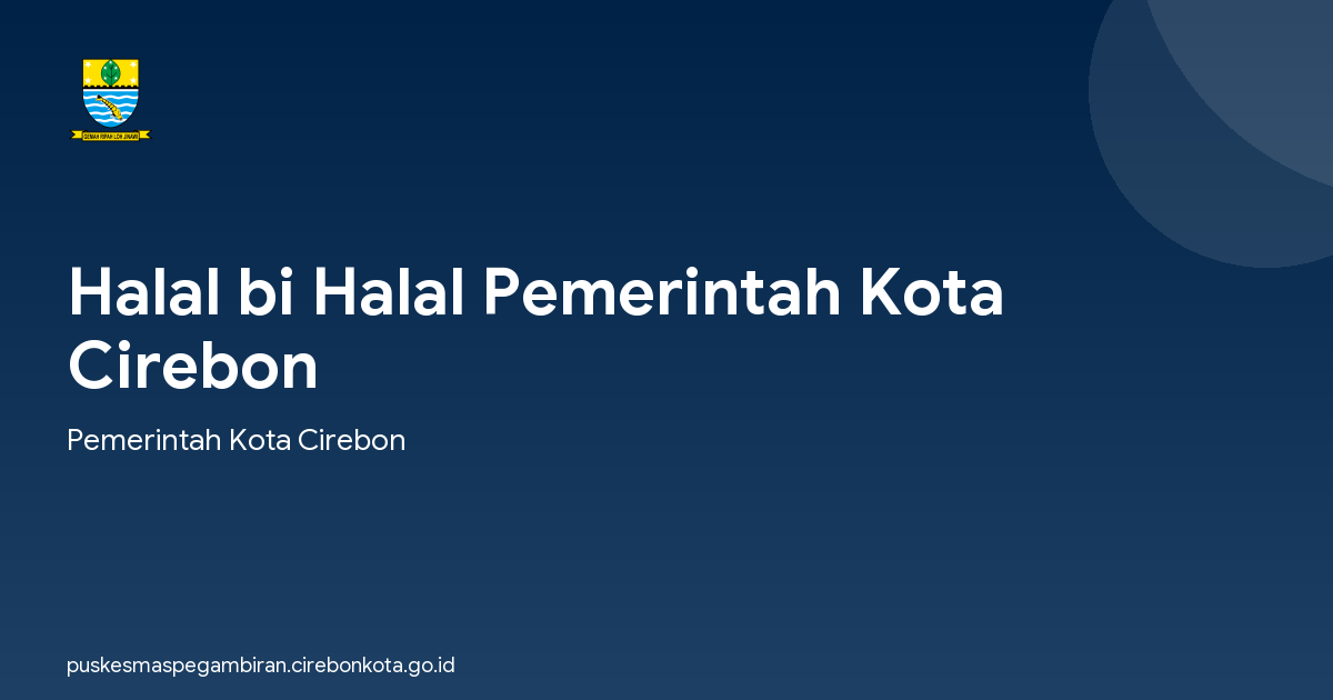 Halal bi Halal Pemerintah Kota Cirebon