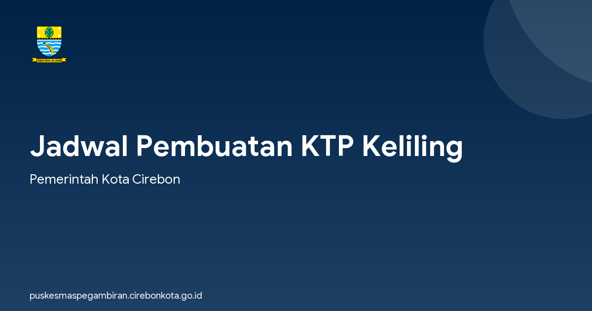 Jadwal Pembuatan KTP Keliling