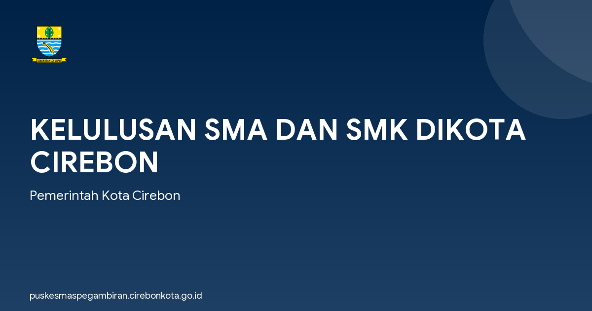 KELULUSAN SMA DAN SMK DIKOTA CIREBON