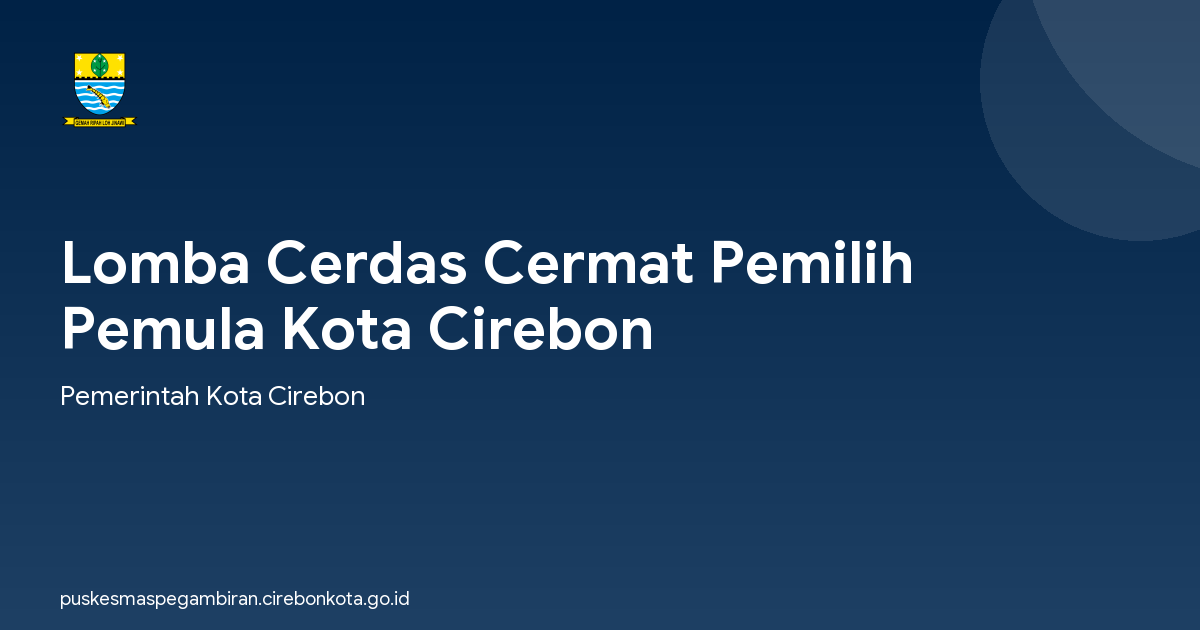 Lomba Cerdas Cermat Pemilih Pemula Kota Cirebon