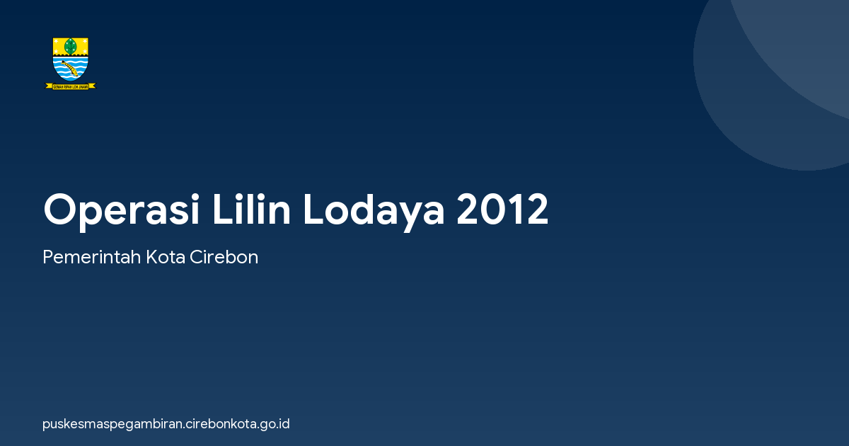Operasi Lilin Lodaya 2012