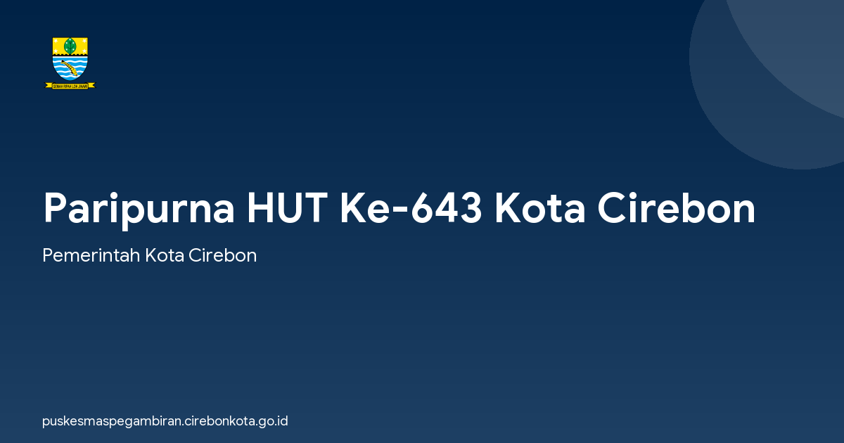 Paripurna HUT Ke-643 Kota Cirebon