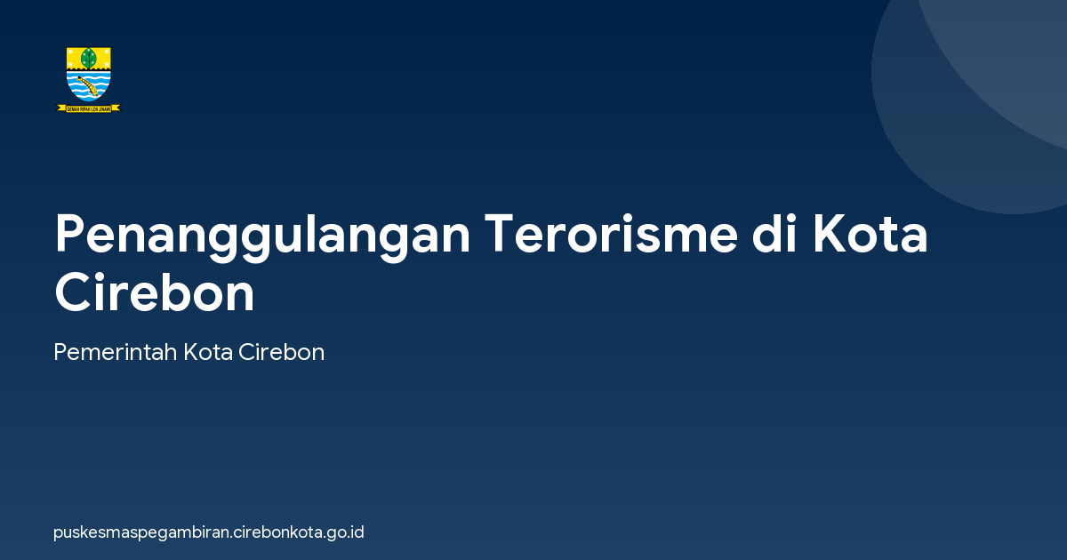 Penanggulangan Terorisme di Kota Cirebon