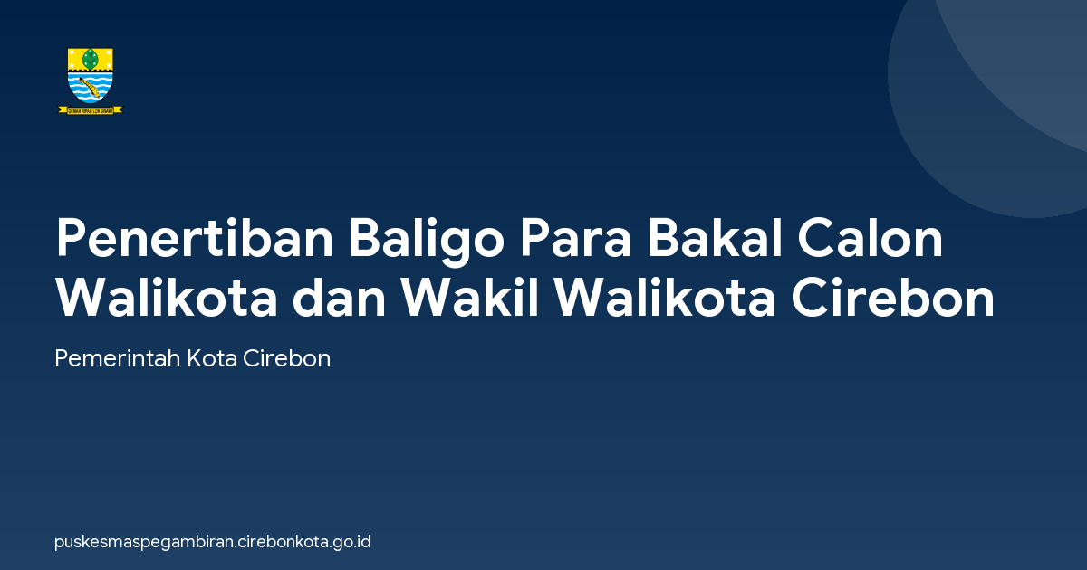 Penertiban Baligo Para Bakal Calon Walikota dan Wakil Walikota Cirebon