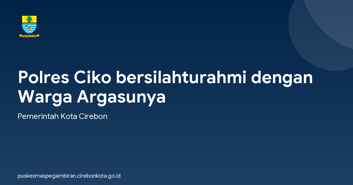 Polres Ciko bersilahturahmi dengan Warga Argasunya