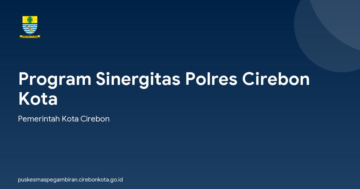 Program Sinergitas Polres Cirebon Kota