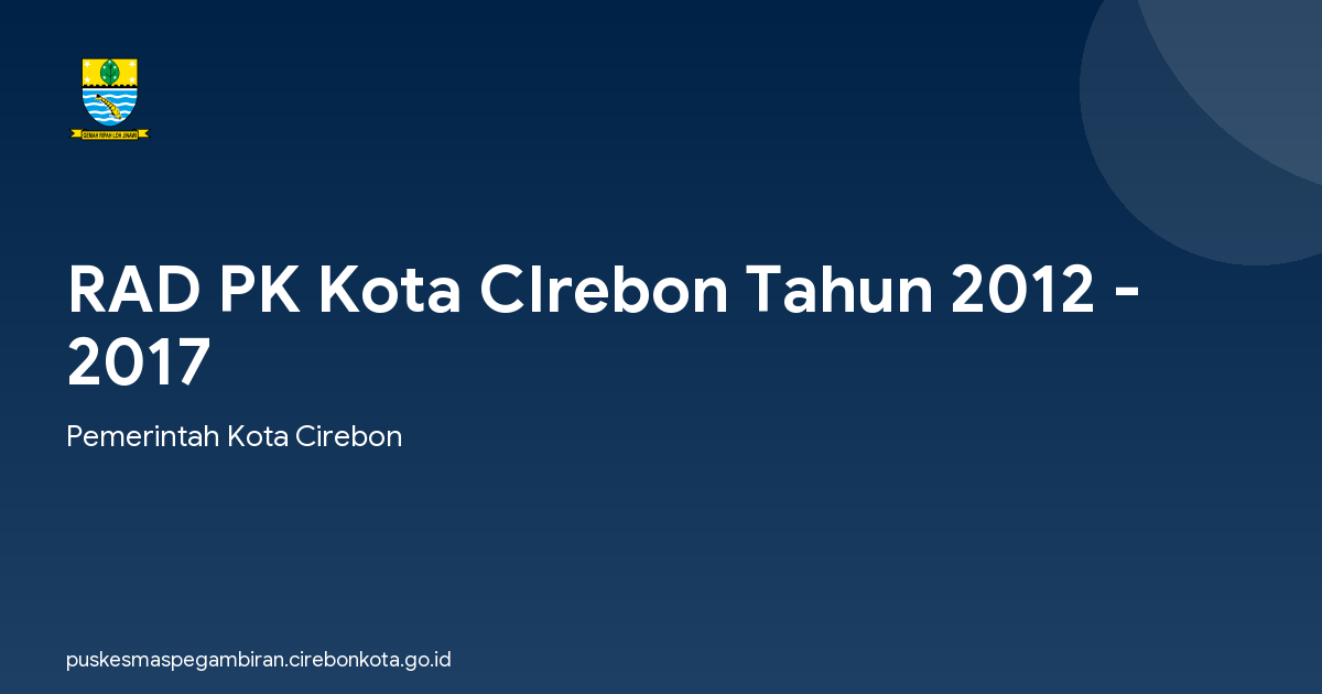 RAD PK Kota CIrebon Tahun 2012 - 2017
