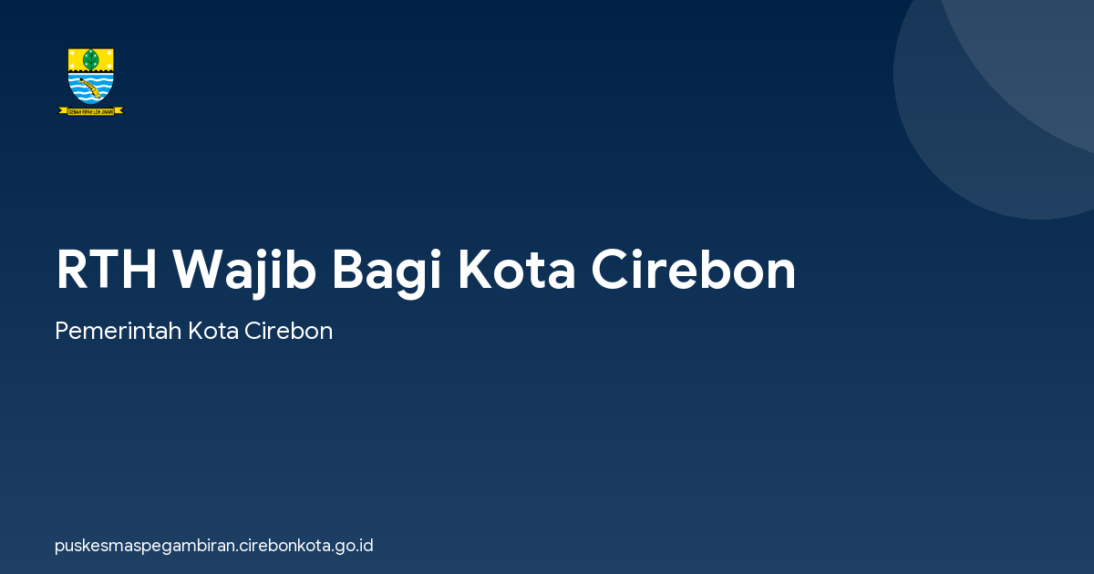 RTH Wajib Bagi Kota Cirebon
