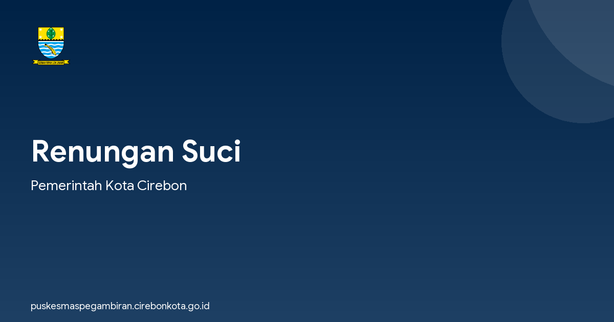 Renungan Suci