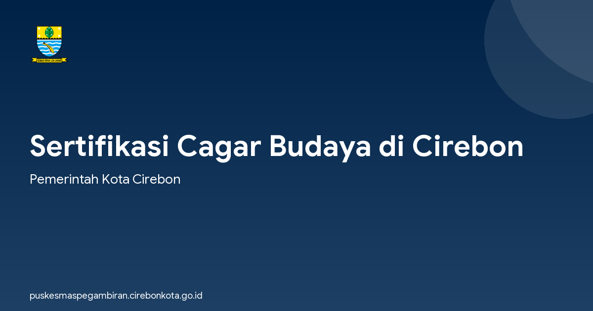 Sertifikasi Cagar Budaya di Cirebon