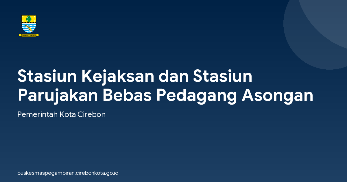 Stasiun Kejaksan dan Stasiun Parujakan Bebas Pedagang Asongan
