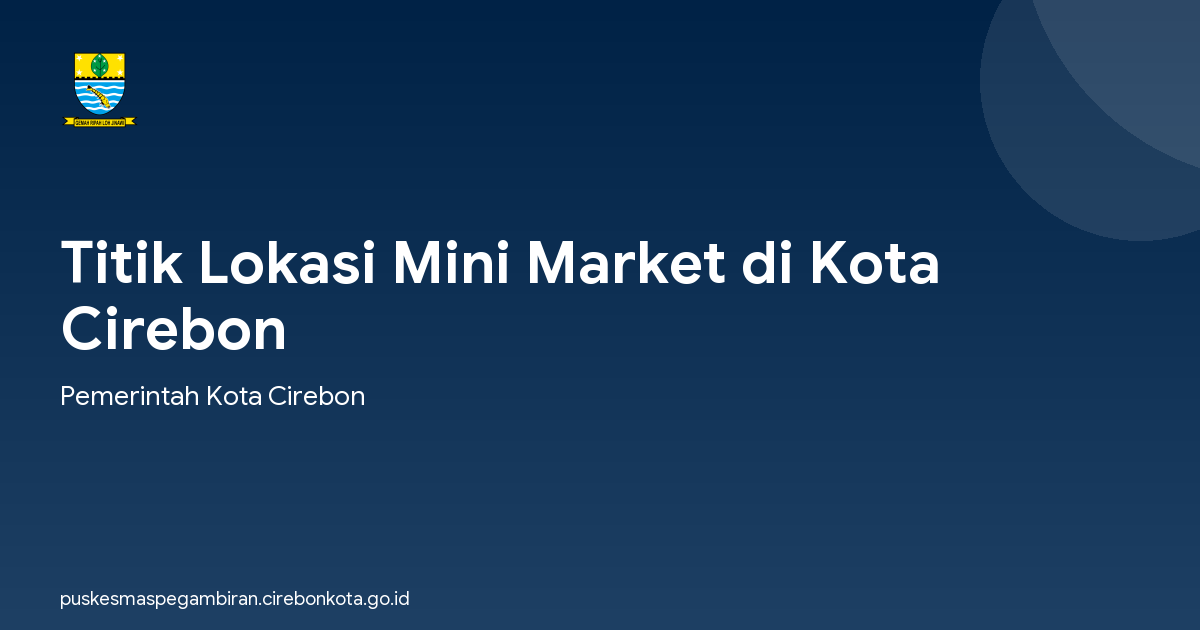 Titik Lokasi Mini Market di Kota Cirebon