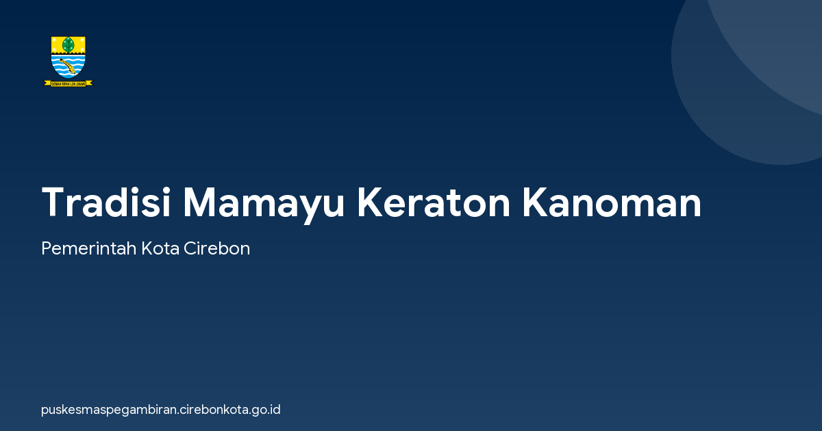Tradisi Mamayu Keraton Kanoman