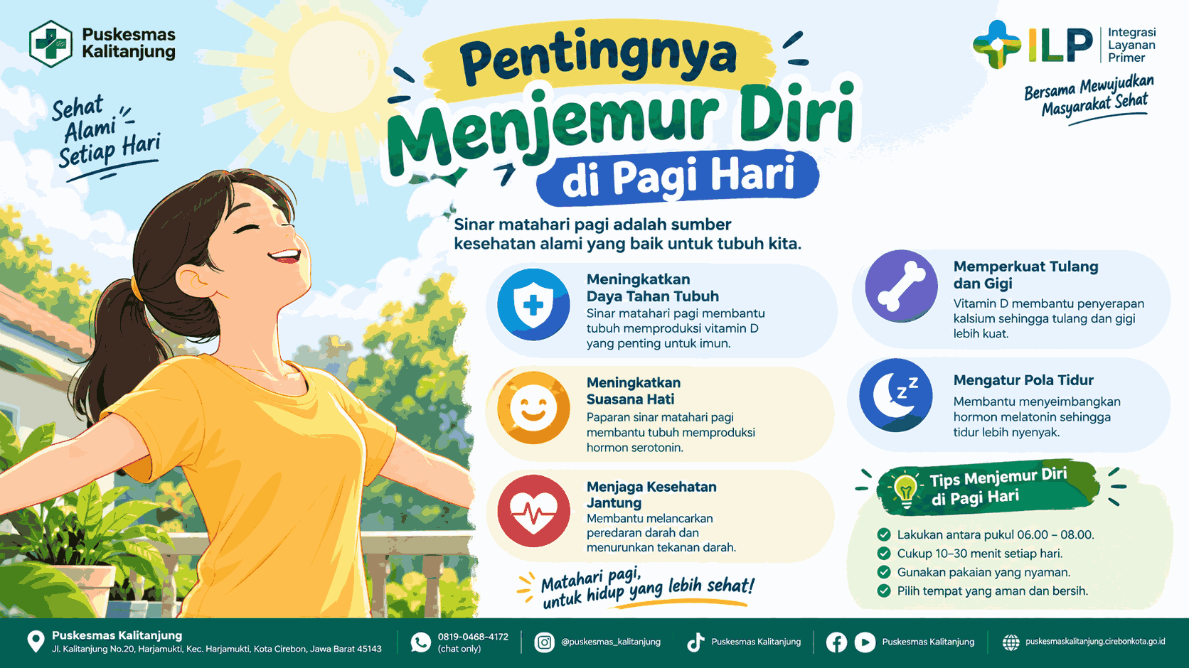 Pentingnya Menjemur Diri di Pagi Hari
