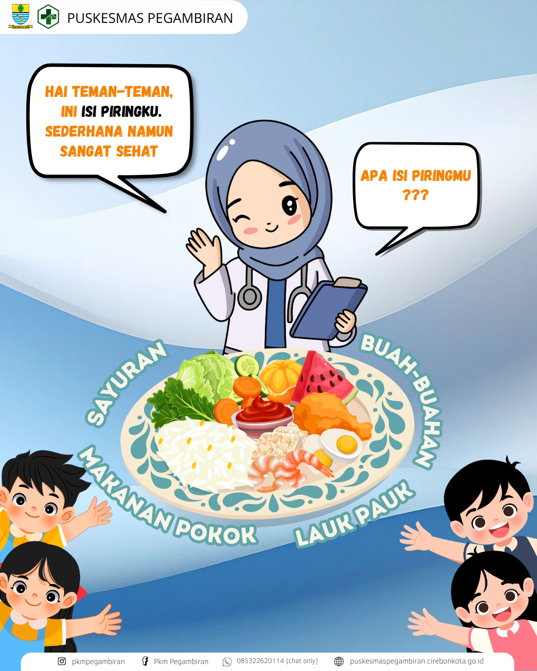 ISI PIRINGKU, HIDUP SEHAT DAN GIZI SEIMBANG
APA SAJA ISINYA