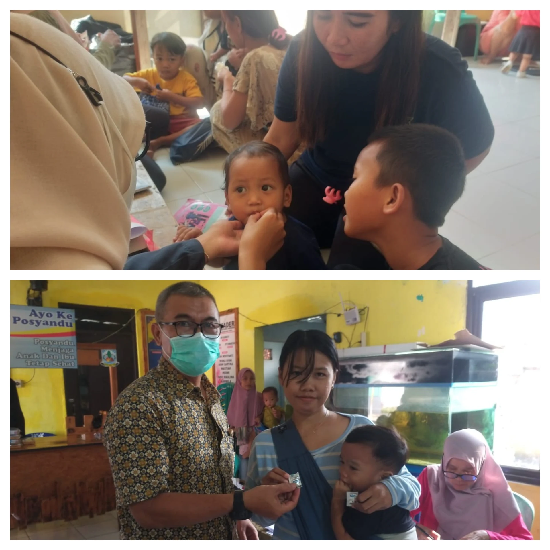KEGIATAN VITAMIN A DAN OBAT CACING DI POSYANDU ANGGREK RW 04 KARANG DAWA TIMUR DAN POSYANDU KENANGA 2 RW 16 KRIYAN TIMUR